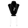 Temperament Fashion Bow Cross Necklace Simple Imitation Pearl Tassel Long Section Collarbone Chain