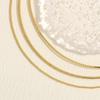 18K Copper-Plated Gold Snake Bone Necklace - Women's Hip Hop Style Metal Flat Chain Collarbone Necklace