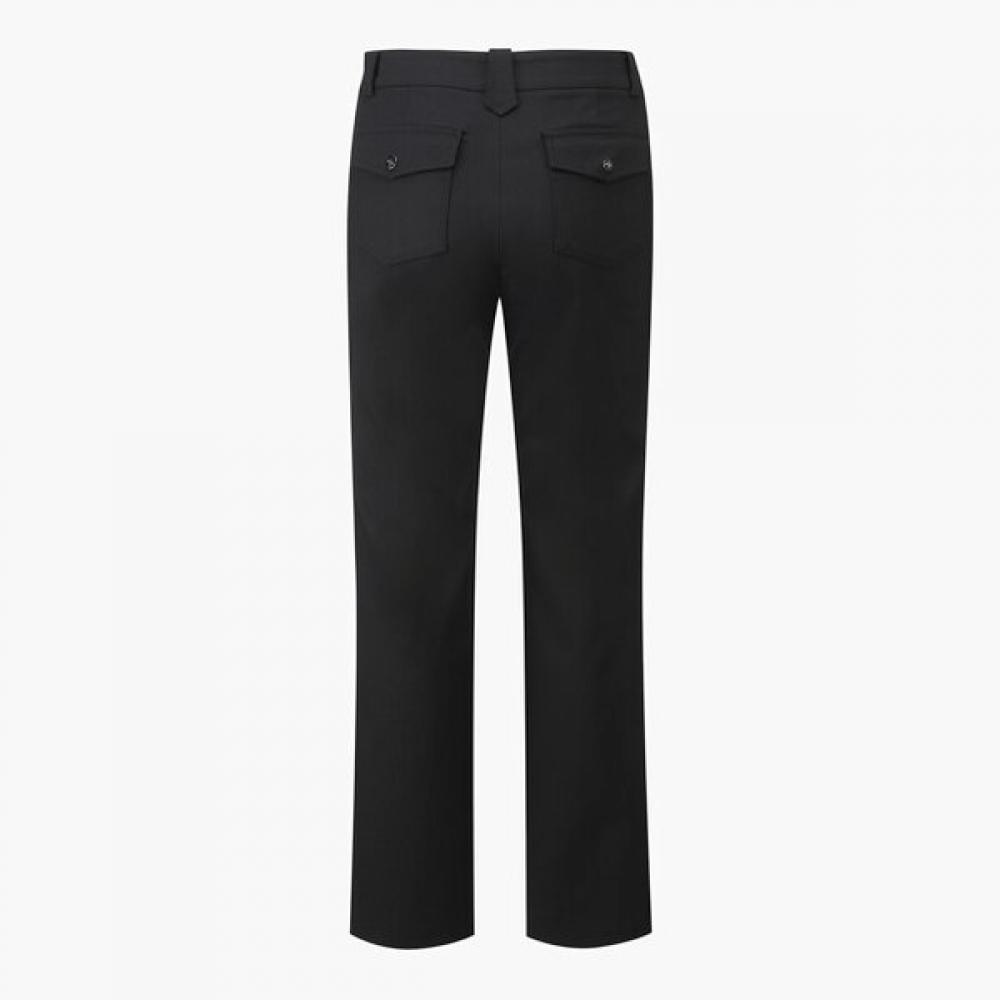 MunSingwear Women S Big Pocket Straight pantS Black  Mq122lpt31 