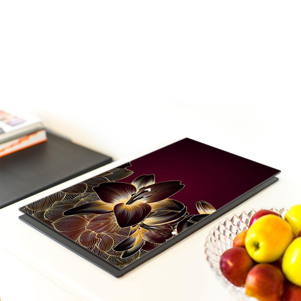 SZKLANA DESKA DO KROJENIA 40x52 Orchidea
