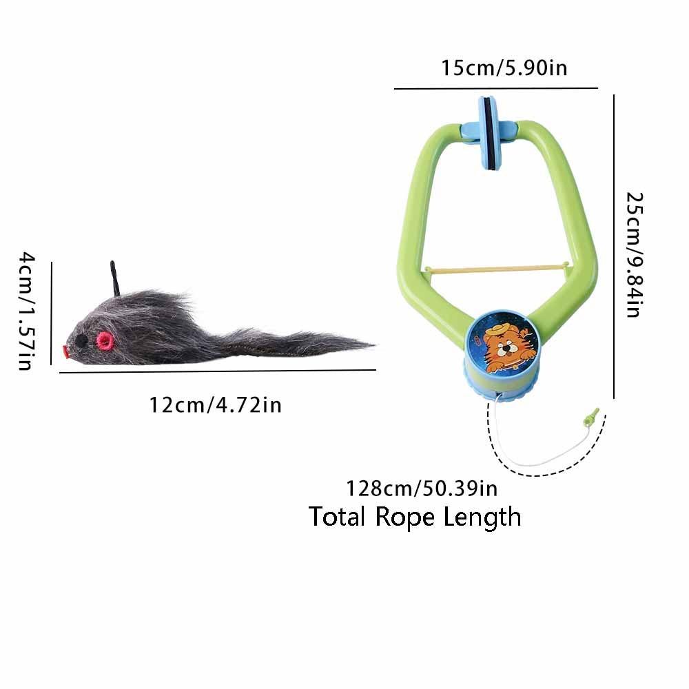 Retractable Cat Hanging Swing Toy Automatic Lifting Self-Entertainment Toy  Indoor Use