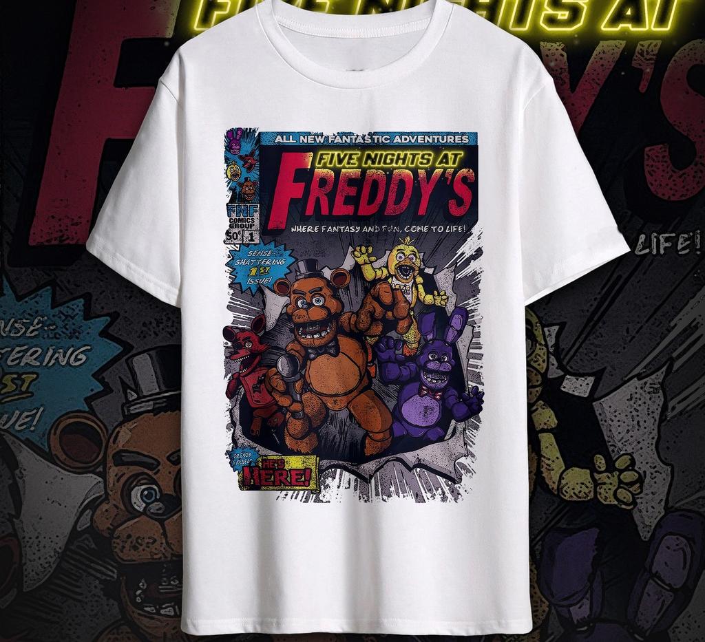 90s Retro Horror Game Print Y2K Print Shortsleeved Casual Loose Cotton Sportswear Fashion Hip Pop Tshirt Unisex