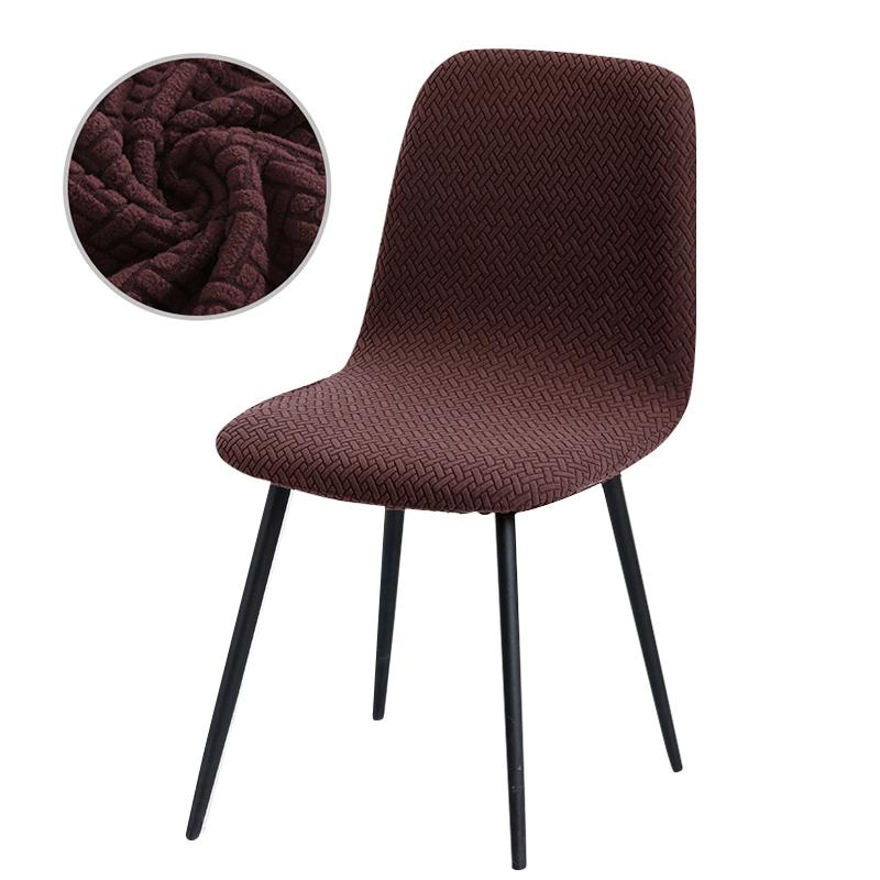 Samtstoff, 23 Farben, Stuhlbezug mit kurzer Rückenlehne, kleine Stuhlbezüge, Barstuhl-Sitzbezug für Esszimmer, Zuhause, 1/2/4/6 Stück