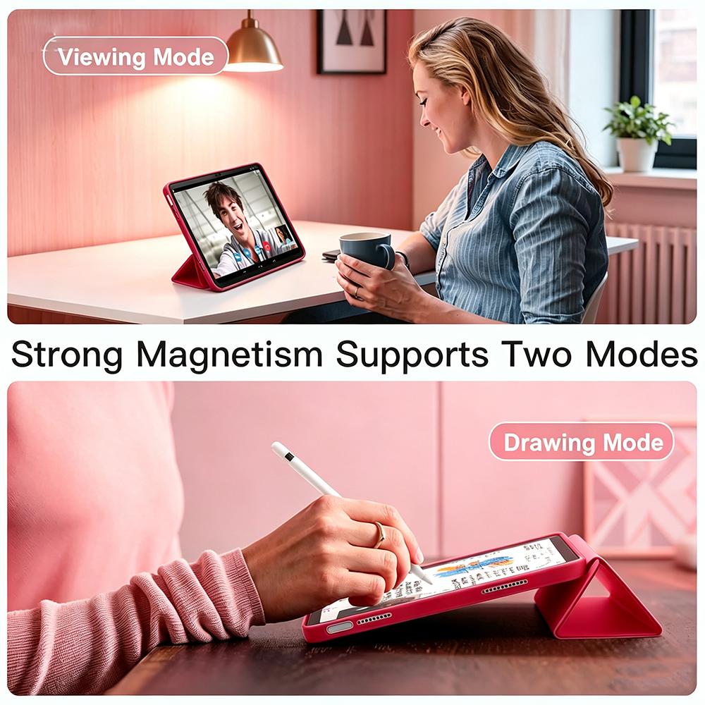For iPad (A16) 11th Generation 11 / 10th Generation 10.9 , Magnetic Flip Smart Cover, Auto Wake/Sleep Tablet Case