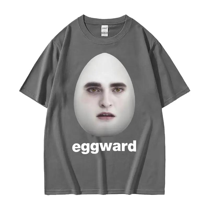 Maglietta Divertente Meme Hot Twilight Eggward Parodia di Edward Cullen Maglietta Humor Unisex Donna Casual Maglietta a Maniche Corte 100% Cotone Top
