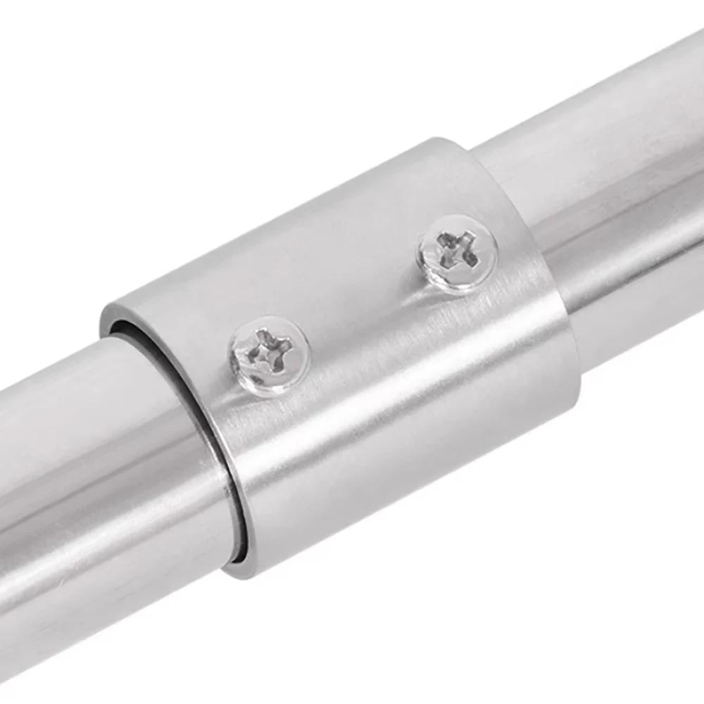 25mm 32mm Stainless Steel Round Tube Connector 2 Way Pipe Connector Pipe Fittings Pipe Connection Shelf Joints Tube Accessories