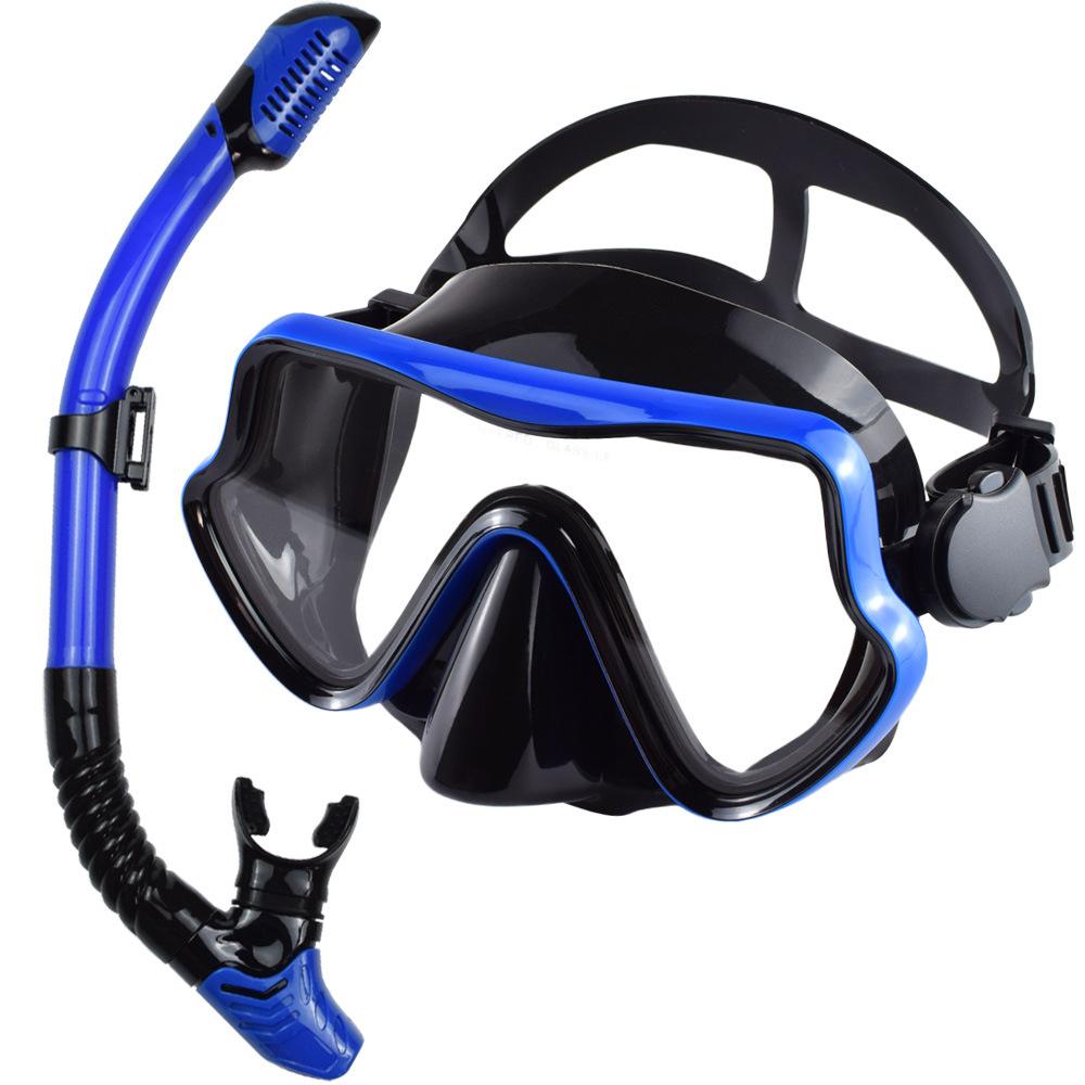 Large Frame Diving Goggles Snorkel Set