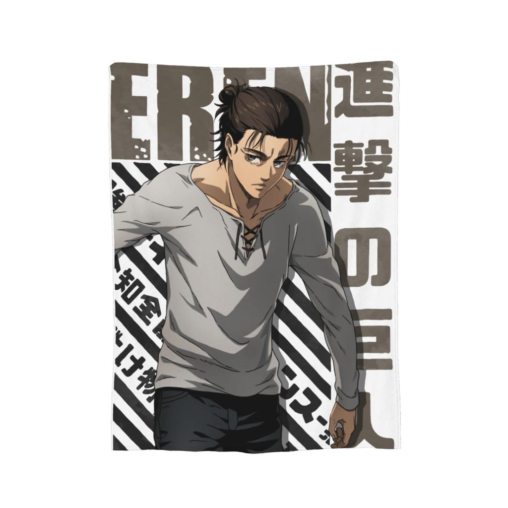 Shingeki no Kyojin Mikasa Ackerman Attack on Titan Blankets Flannel Spring/Autumn Portable Warm Throw Blanket for Sofa Rug Piece
