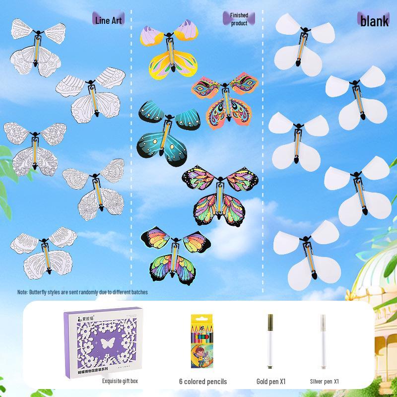 DIY Butterfly Art Kit for 6-Year-Olds - Creative Handmade Craft Pack for Girls