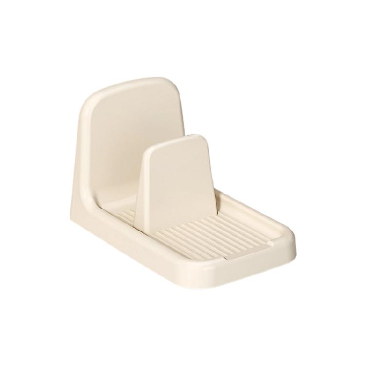 

Space Saving Pots Lid And Spatula Holder Durable Plastic Materials Kitchen Rack Stand Organizers For Lid And Utensils Storage молоко, білий колір