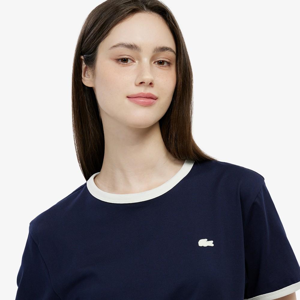 Lacoste Women's Soft Ringer T-Shirt TF703E-56G166