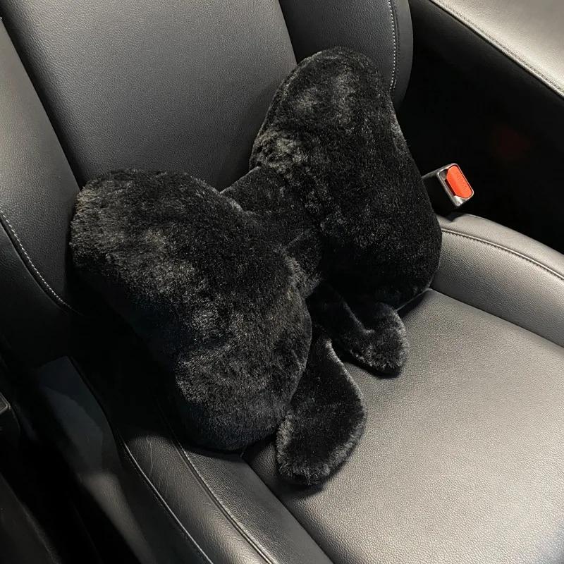 New Bowknot Car Headrest Pillow Lovely Auto Seat Head Support Neck Protector Cushion Plush Automobiles Lumbar Rest Car Kits