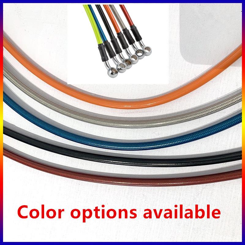 40cm-150cm Motorcycle Brake Hose Brake Cable Line 28Degree Braided Steel Hydraulic Clutch Dirt Bike Racing Brake Hose Disc Brake