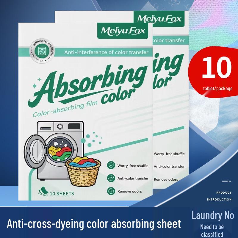 Anti-Dye Laundry Sheets: Color Absorption & Anti-Transfer Sheets in Envelop Bag Packaging