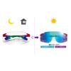 Japanese Nose Padless Sports Sunglasses BK Series Frame Red Lens Blue Mirror Photochromic Visible Light UV Over Product "Official Product"