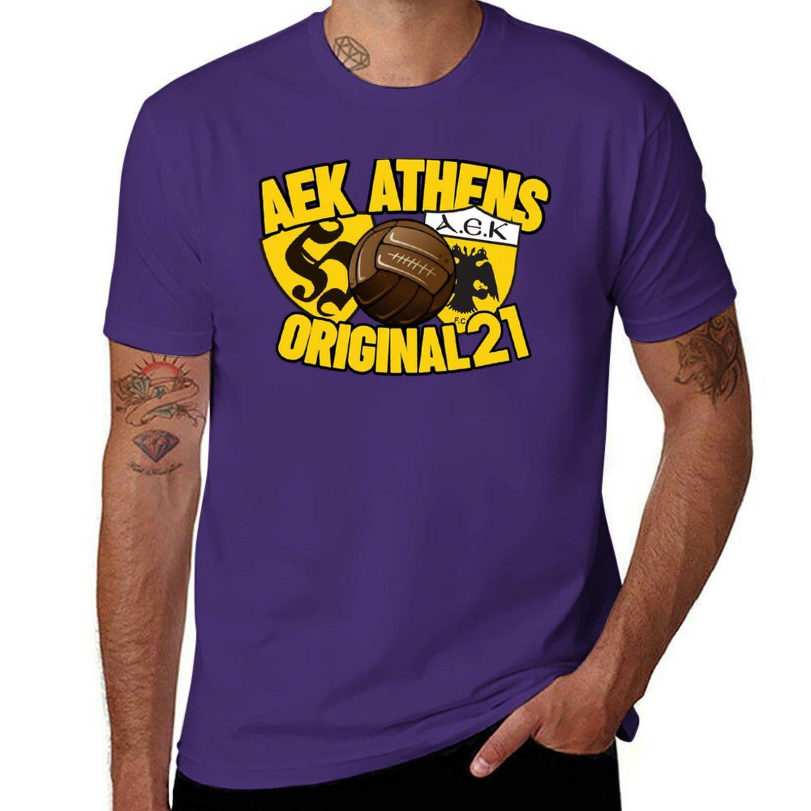 

AEK ATHENS - ORIGINAL 21 (2) T-Shirt funnys sublime Blouse t shirt for men S