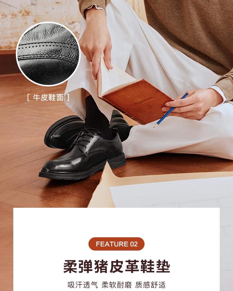 Senda formal leather shoes men's 26 spring new shopping mall same style commuting workplace business shoes K7B01AM6