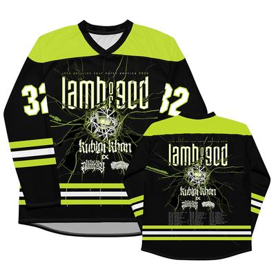 Into Oblivion LAMB OF GOD Hockey Jerseys Loose Heavy Mental Rock Band Tees Long Sleeve Unisex HipHop Streetwear 3D Print T Shirt