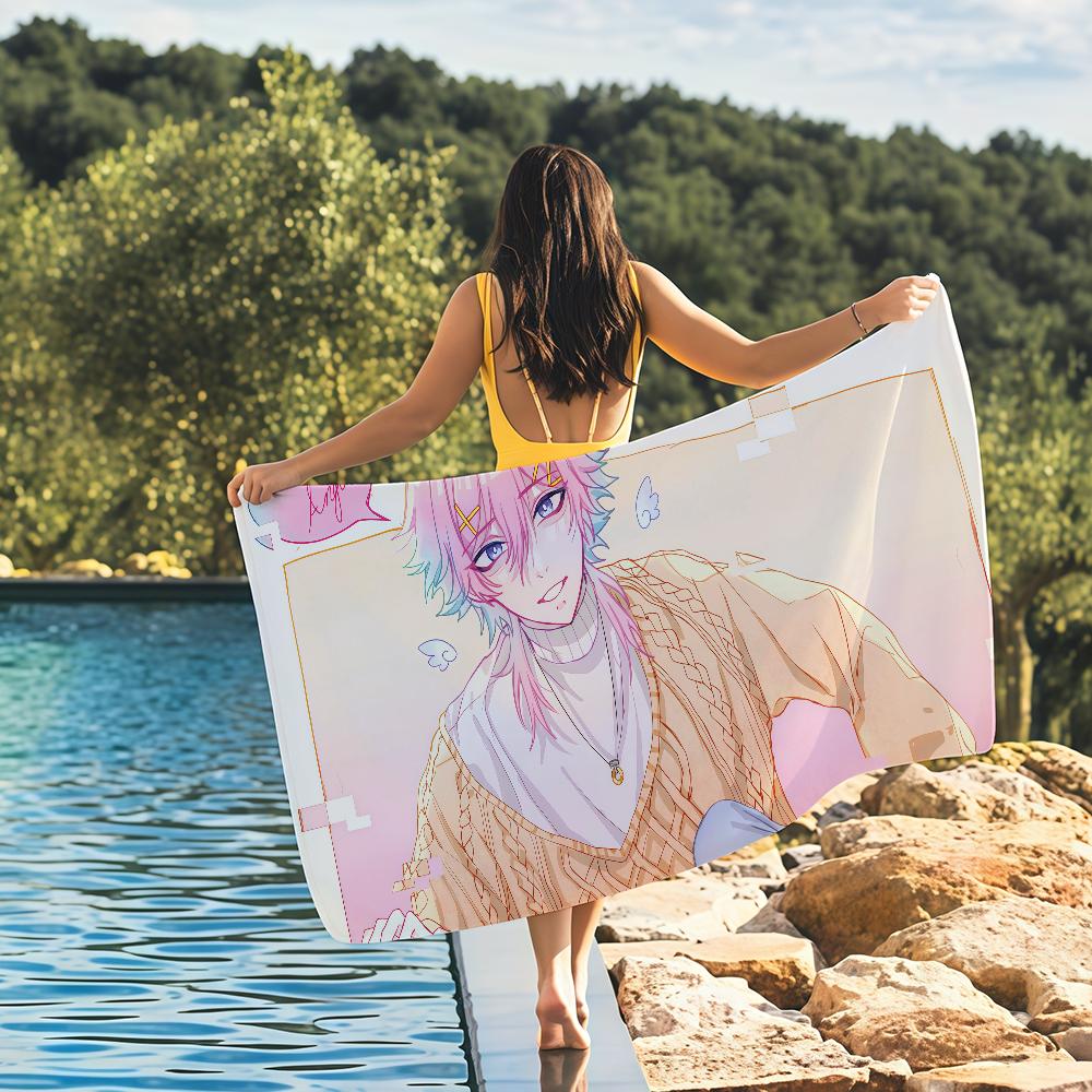 

14 Days With You Ren Towel Quick Drying Beach Towels Are Suitable For Swimming Pools Camping Yoga And The Gym W40*H60(CM)