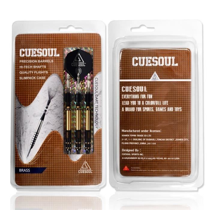 Fléchettes - cuesoul - stbs076 - 3 barils de 16g - 2 ensembles d'arbres - 2 empennages