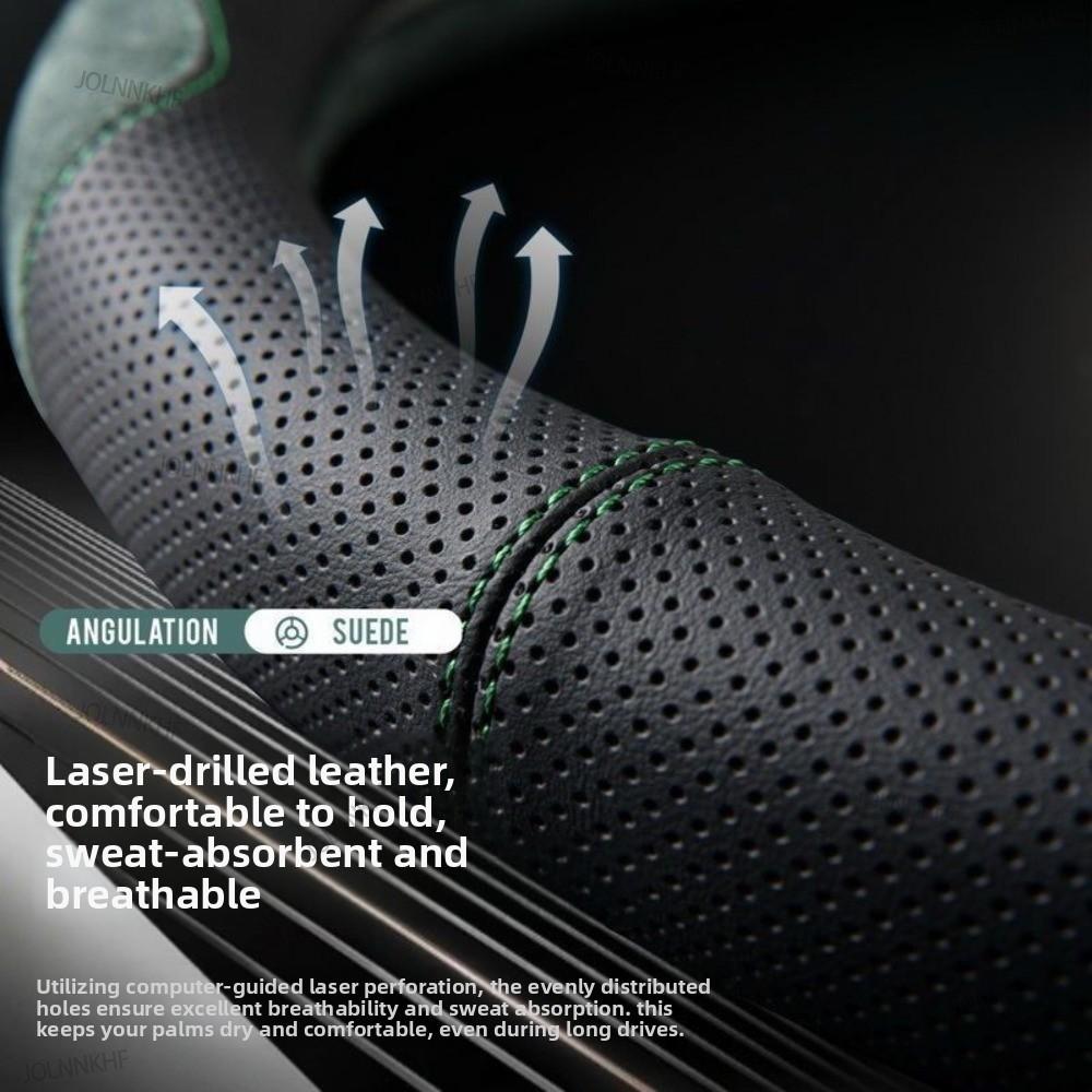 Xiaomi Breathable Suede Car Steering Wheel Cover Four Seasons Non-slip Universal Car Steering Wheel Cover for 38cm Steering Wheel