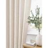 Cream Linen Blend Semi-Sheer Curtains: Light-Filtering, Privacy Smart, Perfect for Living Room or Balcony.