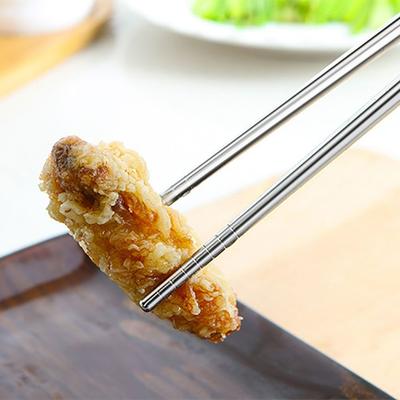 Stainless Steel Lengthened Chopsticks Lengthened Nonslip Frying Chopsticks Tableware Cooking Tools Hot Pot Chopsticks