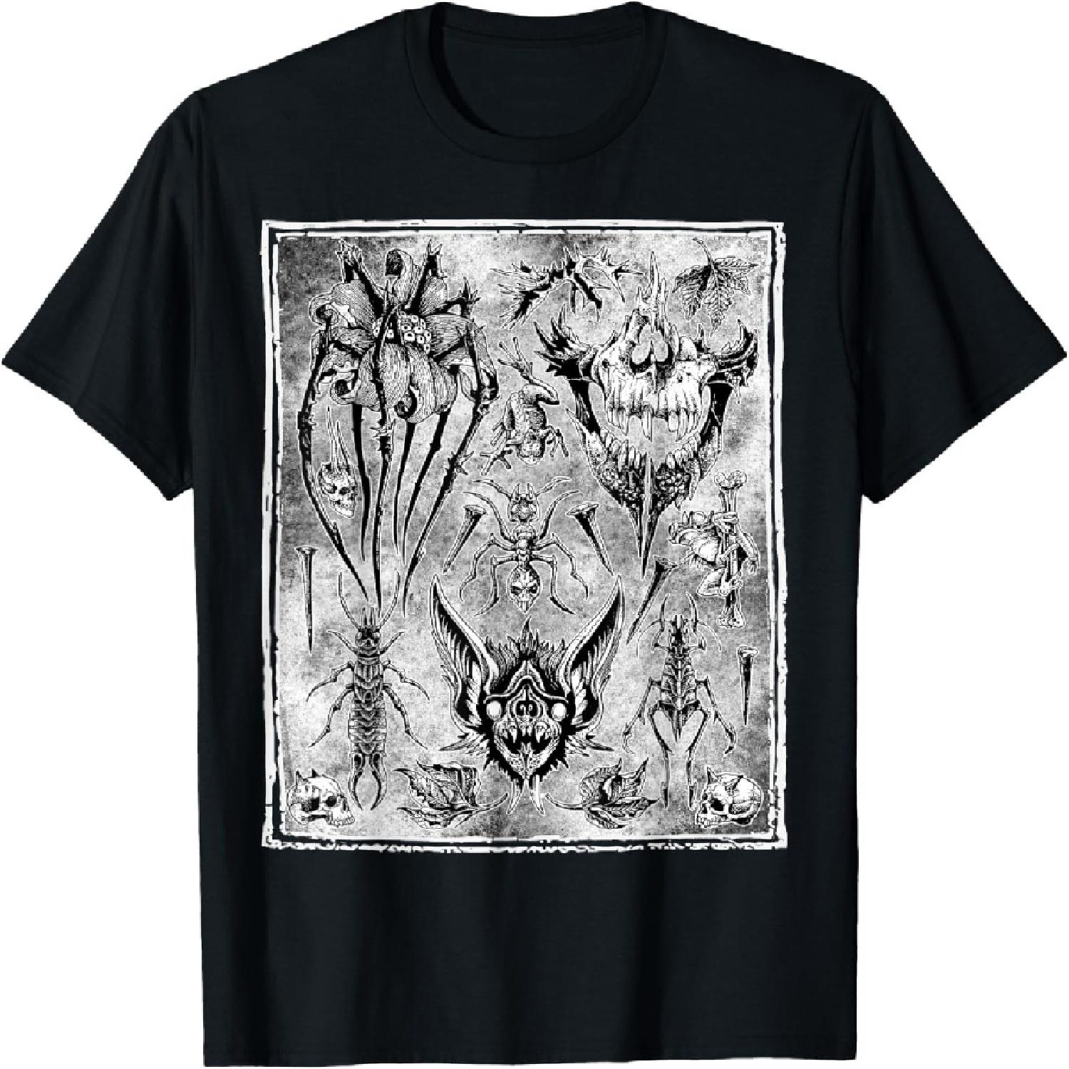 Футболка с оккультными элементами 666 S