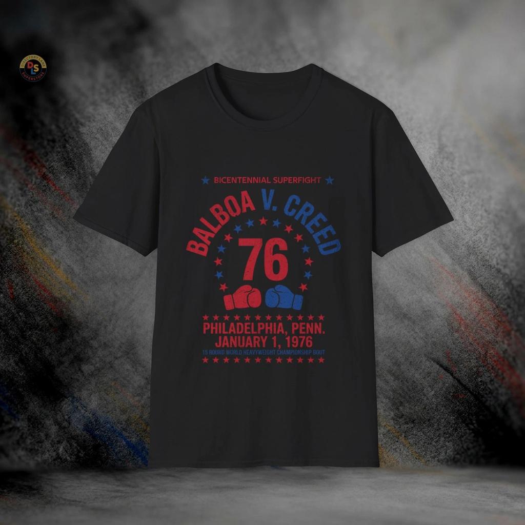 Balboa Vs Creed Bicentennial Fight Rocky T-Shirt | Softstyle Tee