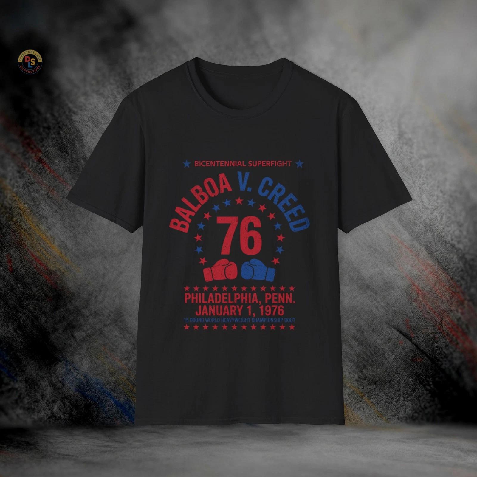 Balboa Vs Creed Bicentennial Fight Rocky T-Shirt | Softstyle Tee XS