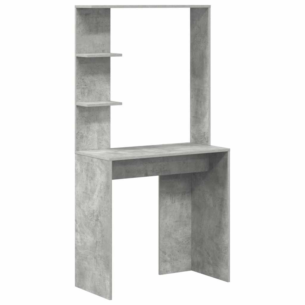 Concrete Grey Desk 78.5 x 37 x 154.5 cm Particleboard