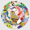 50pcs Cartoon Sock Stickers: Cute, Creative, and Fresh Decor for Phone Cases and Water Cups.