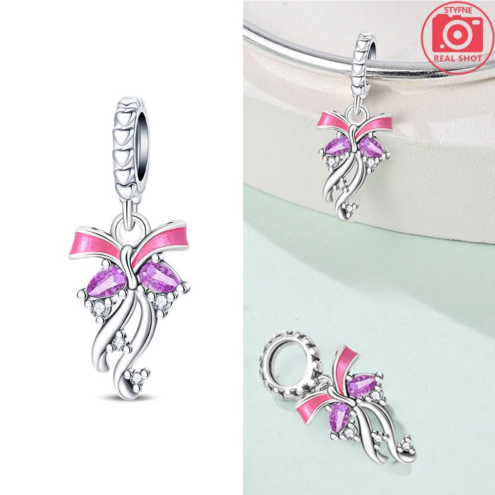 Bow Pendant With A Girlish Heart Copper Colors For Charms Copper Colors Original Bracelet For Jewelry Making