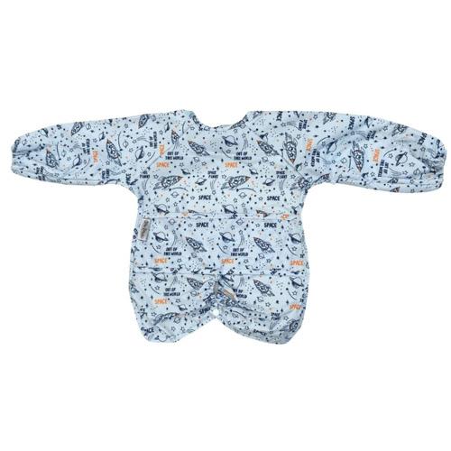 Silly Billyz Silly Billyz Nylon Highchair Hugger L/S Bib (Space)