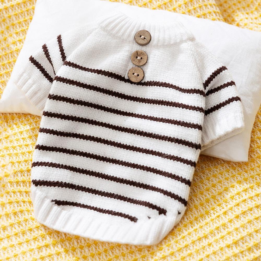 Autumn and Winter Colored Letters Small and Medium Dogs Bigbear Teddy Warm Puppy Dog Knitted Sweater Cat Pet Clothes