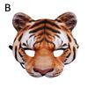 Halloween Maskerade Party Cosplay Kostüm Lustige Party Decor Halbe Gesicht Maske 3D Tiger Schwein Bunny