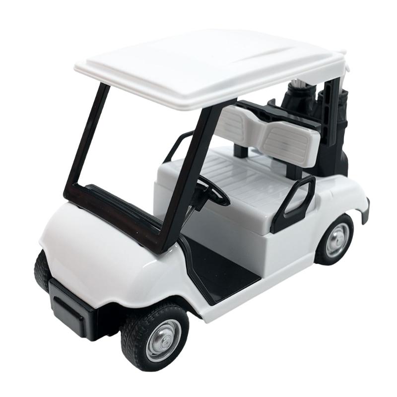 Detailed Miniature Golf Vehicle Alloy 1:20 Scale Golf Cart Pullback Toy Display Piece For Birthday Party Decoration