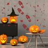 Fenster Badezimmer Schatten Glas Wandtattoo Halloween Dekor Halloween Aufkleber Horror Blut Hand Fußabdruck Türaufkleber