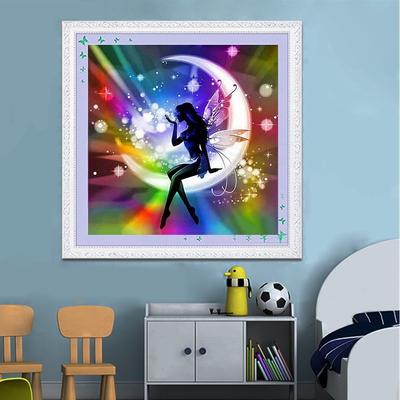 Diamant-Malerei, Cartoon-Elf, Diamant-Stickerei, 5D-Diamant-Kunst, Kreuzstich, Porträt, Heimdekoration