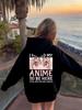 Girls Boys Anime Hoodie Cute Japanese Cartoon Graphic Sweatshirt Kids Casual Pullover Hooded Jacket Streetwear Autumn Winter