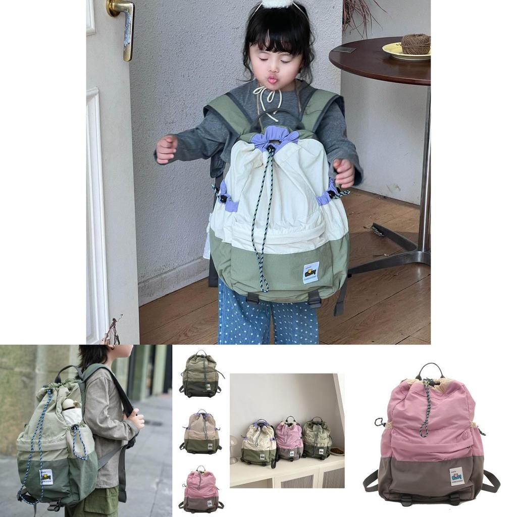 Trendy Geometric Pattern Canvas Backpack For Boys And Girls With Breathable Design