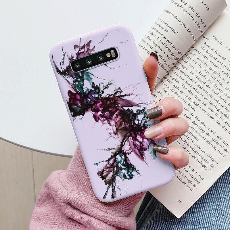 Color Luxury Marble Case For Samsung Galaxy S10 S 10 Plus S10E Fundas Soft TPU Protection Back Cover For Samsung S10 Shockproof