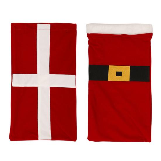 Vánoční sametový pytel Santa se stahovací šňůrkou Červený pytel na dárky Santa Velký pytel na balení dárků pro vánoční dárek Párty potřeba