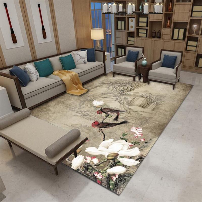 New Chinese Style Carpet Floor Mat Living Room Sofa Floor Mat Household Bedside Carpet