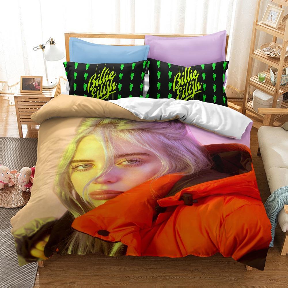 Teens Billie Duvet Cover Set Bedding Set Comforter Cover Machine Washable for Bedroom Decor Children Teens Birthday Gifts