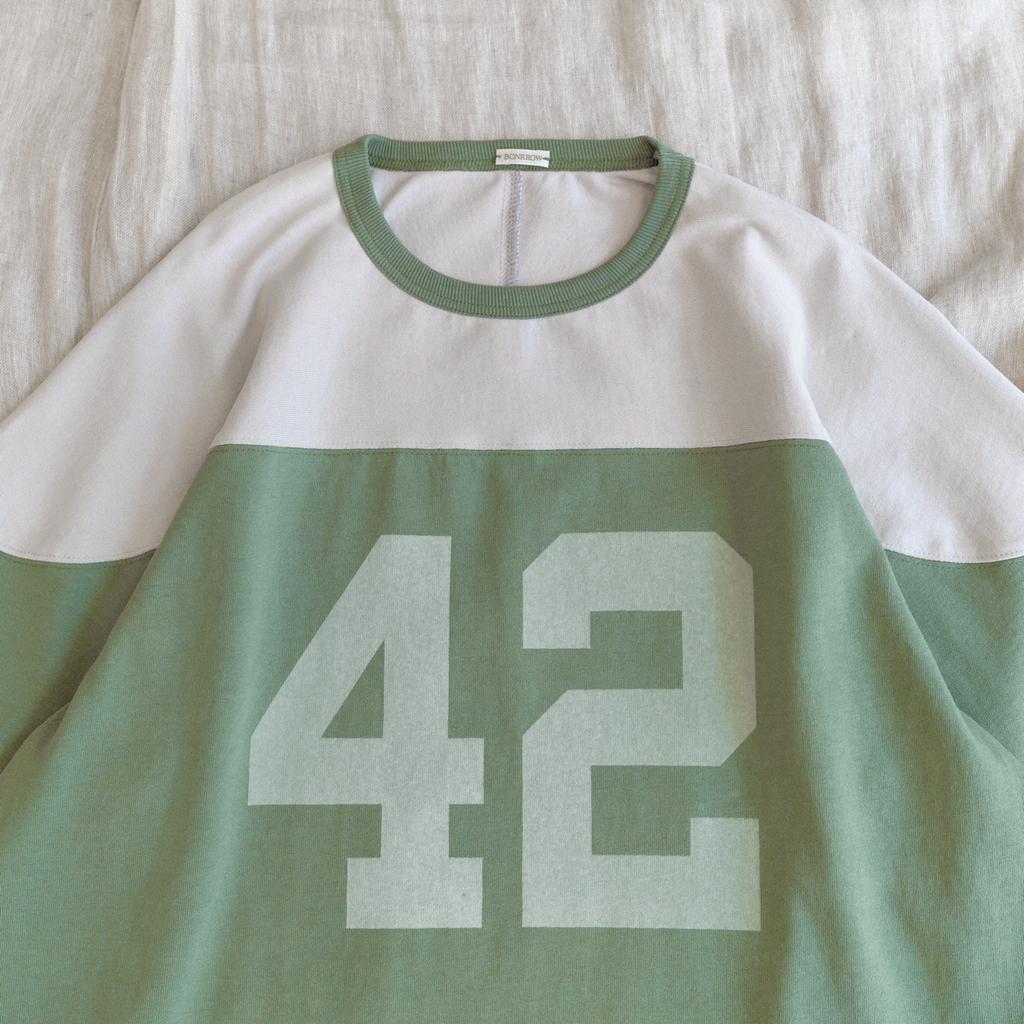 BONRROW Football Tee_Green