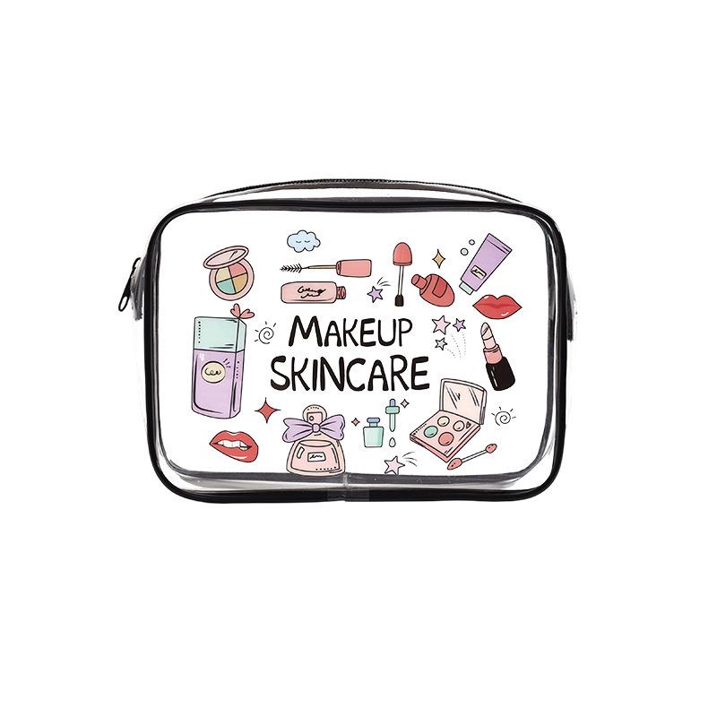 Transparente Wasserdichte PVC Kosmetiktasche - Tragbare Reise-Kulturbeutel-Aufbewahrung mit großem Fassungsvermögen und individueller Logo-Option