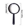 26Pcs 5cm Black Plastic Magnifiers - Portable Handheld Magnifying Glasses for Science Education, Outdoor Field  ZSY