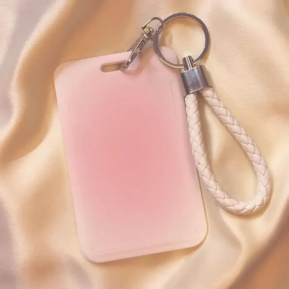 1Pcs Cute Love Style Work Card Holder ID Name Tag Students Bus Pass Access Card Cover Case Badge Holder Bank ID Holders Case