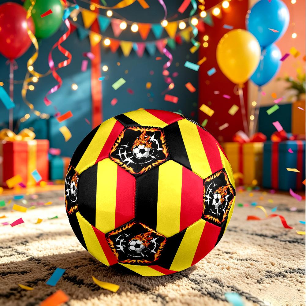 1pc Belgian Sports Theme Size 5 Soccer Ball Professional Match Training Football Indoor &Outdoor Sports Ball Lightweight Durable c6628 Size 5
